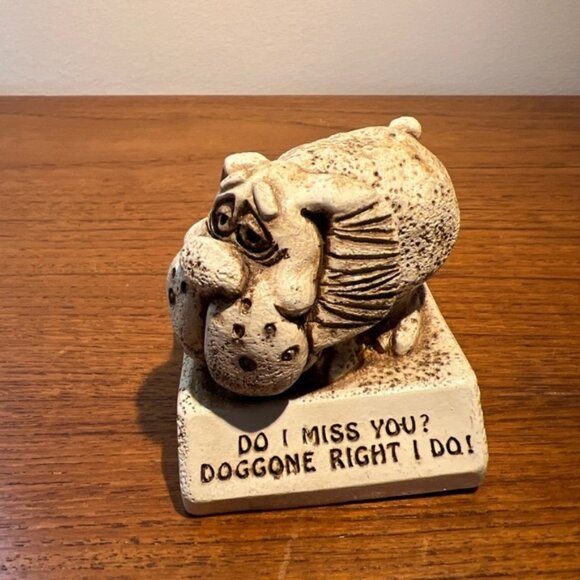 Vintage 1975 Paula Figurine Ontario Canada dog missing human W390 - Picture 2 of 7